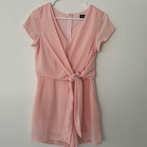 Casual Pink Romper
